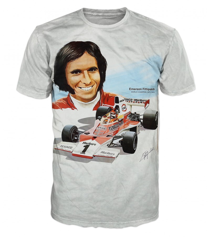 ТЕНИСКА НА F1 С ИЗОБРАЖЕНИЕ НА FITTIPALDI
