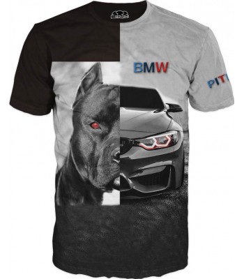Страхотна тениска на BMW с питбул