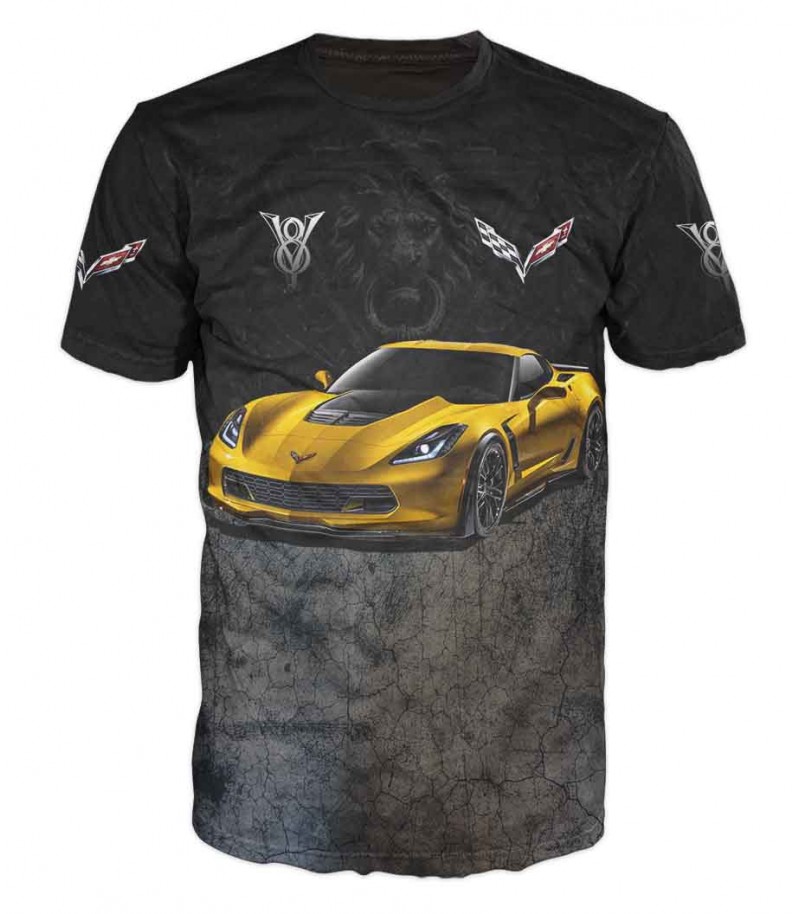 Мъжка тениска с CORVETTE