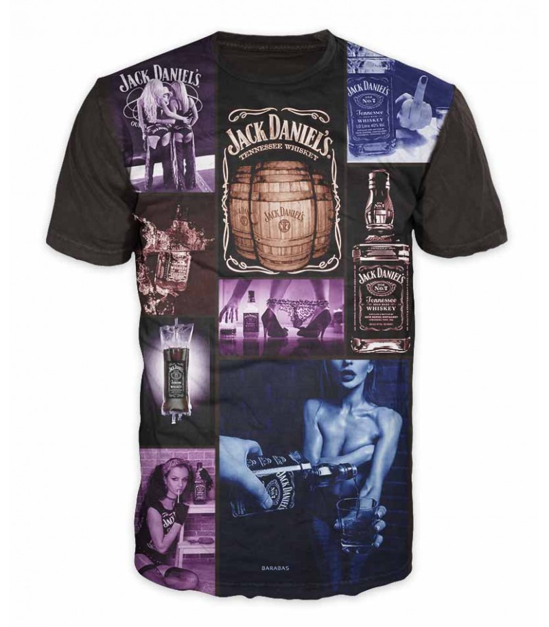 Mъжка тениска с Jack Daniel's - Collage