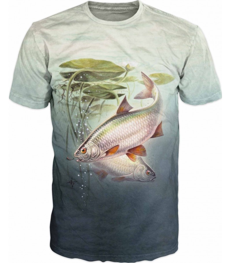 Риболовна тениска с червеноперки